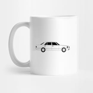 Benz 560 SEC Black Outline Mug